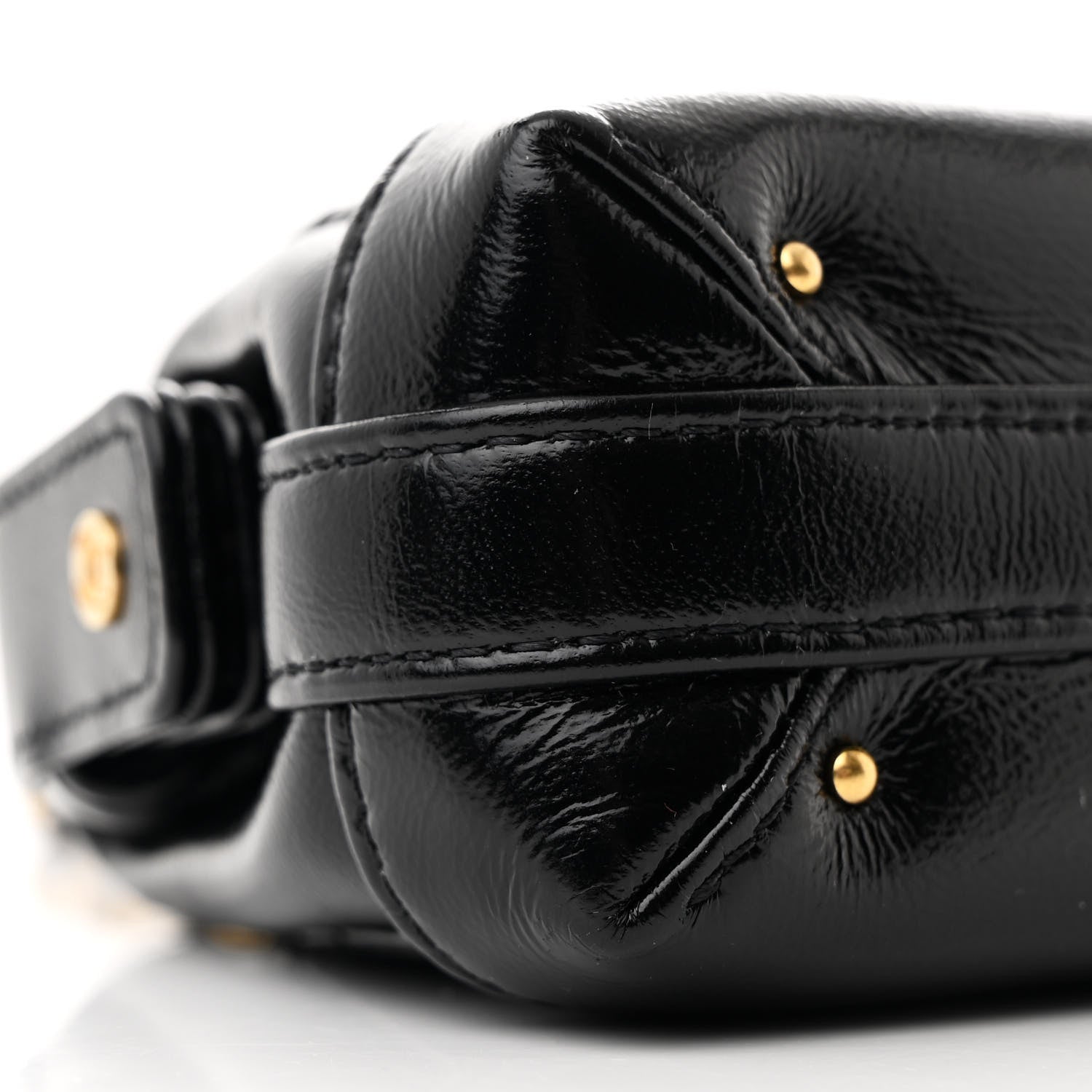 Chanel Shiny Lambskin Quilted Mini Cocodoc Top Handle Bag Black 9 of 10