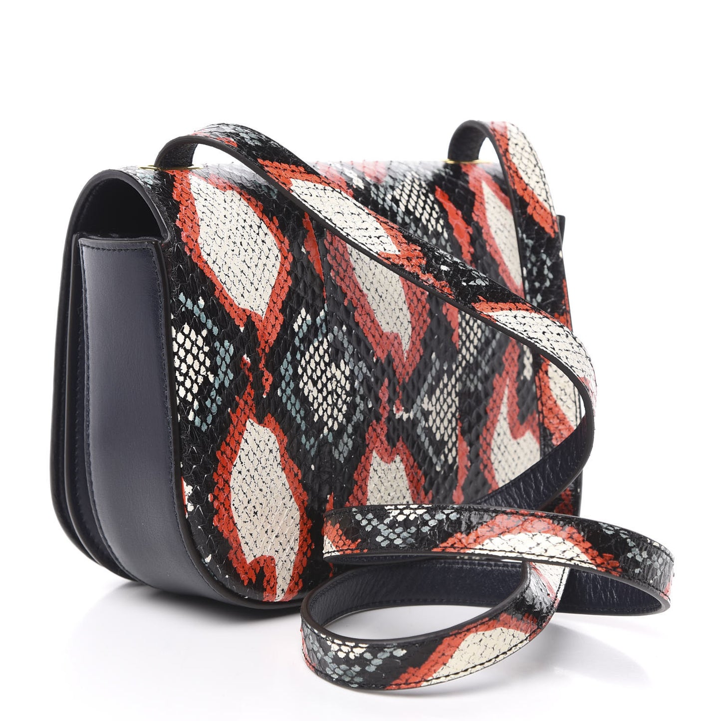 Shiny Snakeskin Small Selwood Multicolor