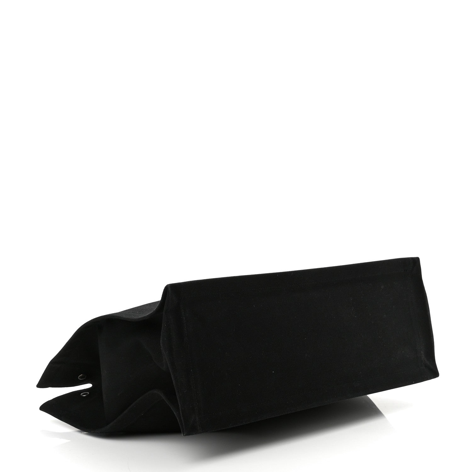 Saint Laurent Linen Calfskin Rive Gauche Tote Black 4 of 10