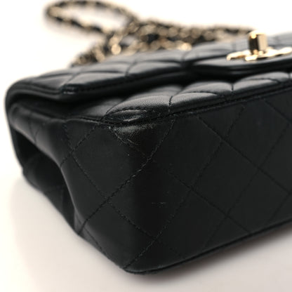 Chanel Lambskin Quilted Mini Rectangular Flap Black 8 of 10