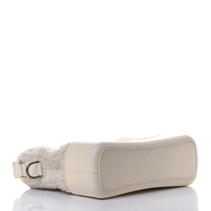 Chanel Tweed Calfskin Medium Gabrielle Hobo Ivory 3 of 4