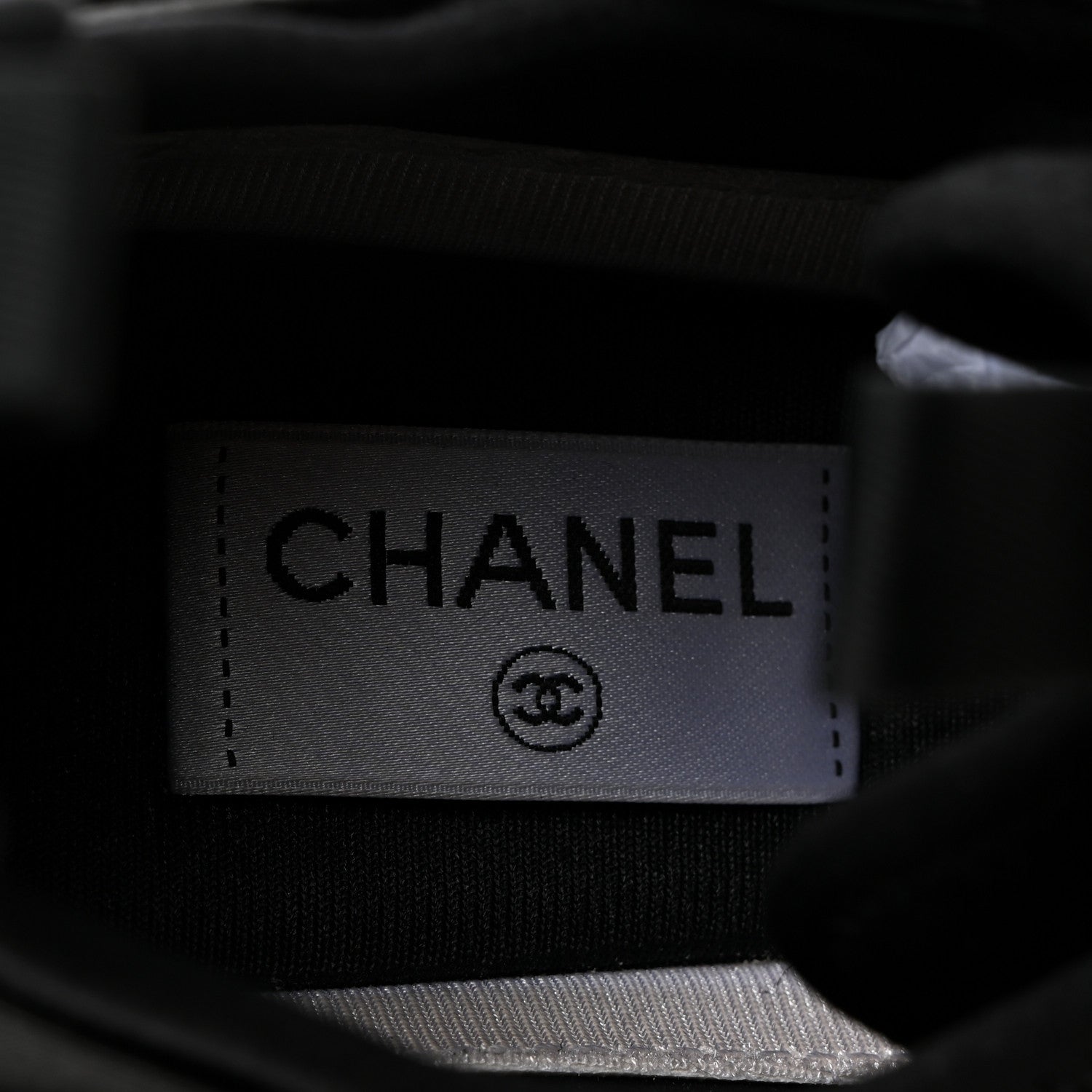 Chanel Velvet Calfskin Mixed Fibers CC Sneakers 42 Black 6 of 9