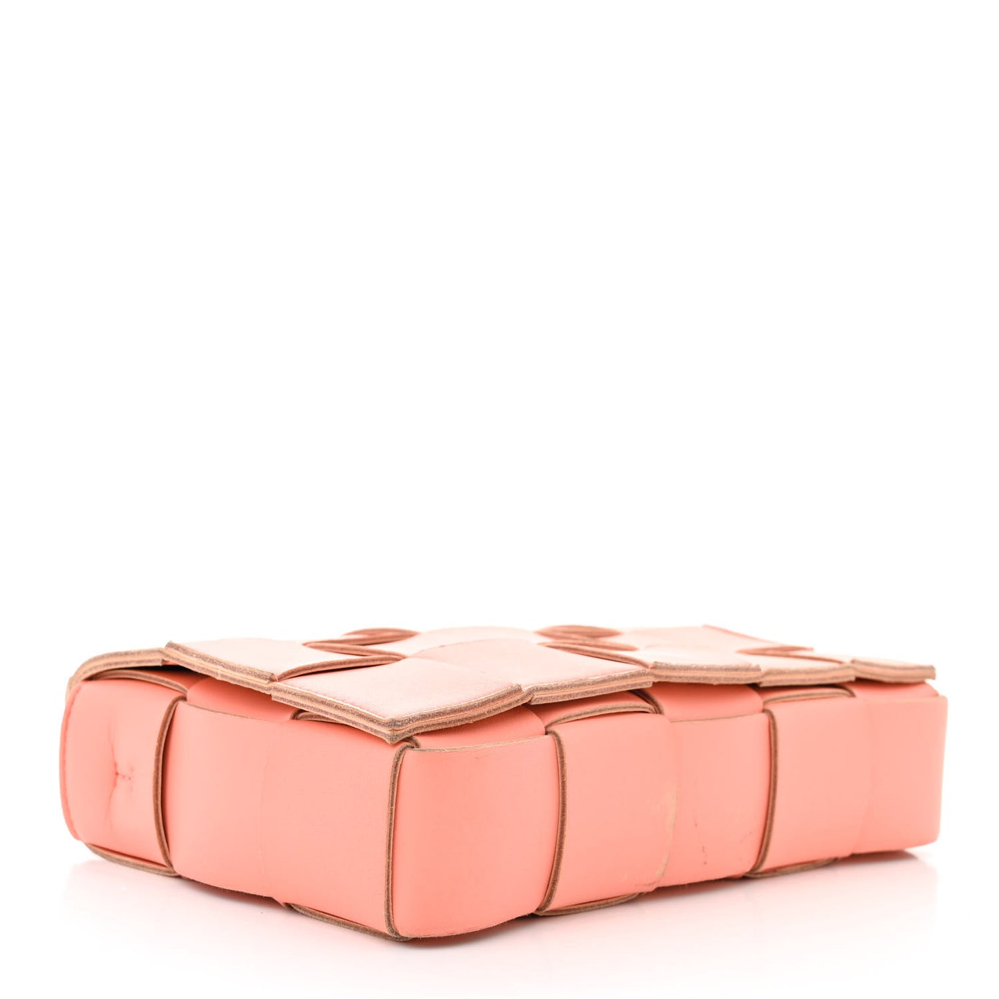 Nappa Maxi Intreccio Cassette Bag Peach