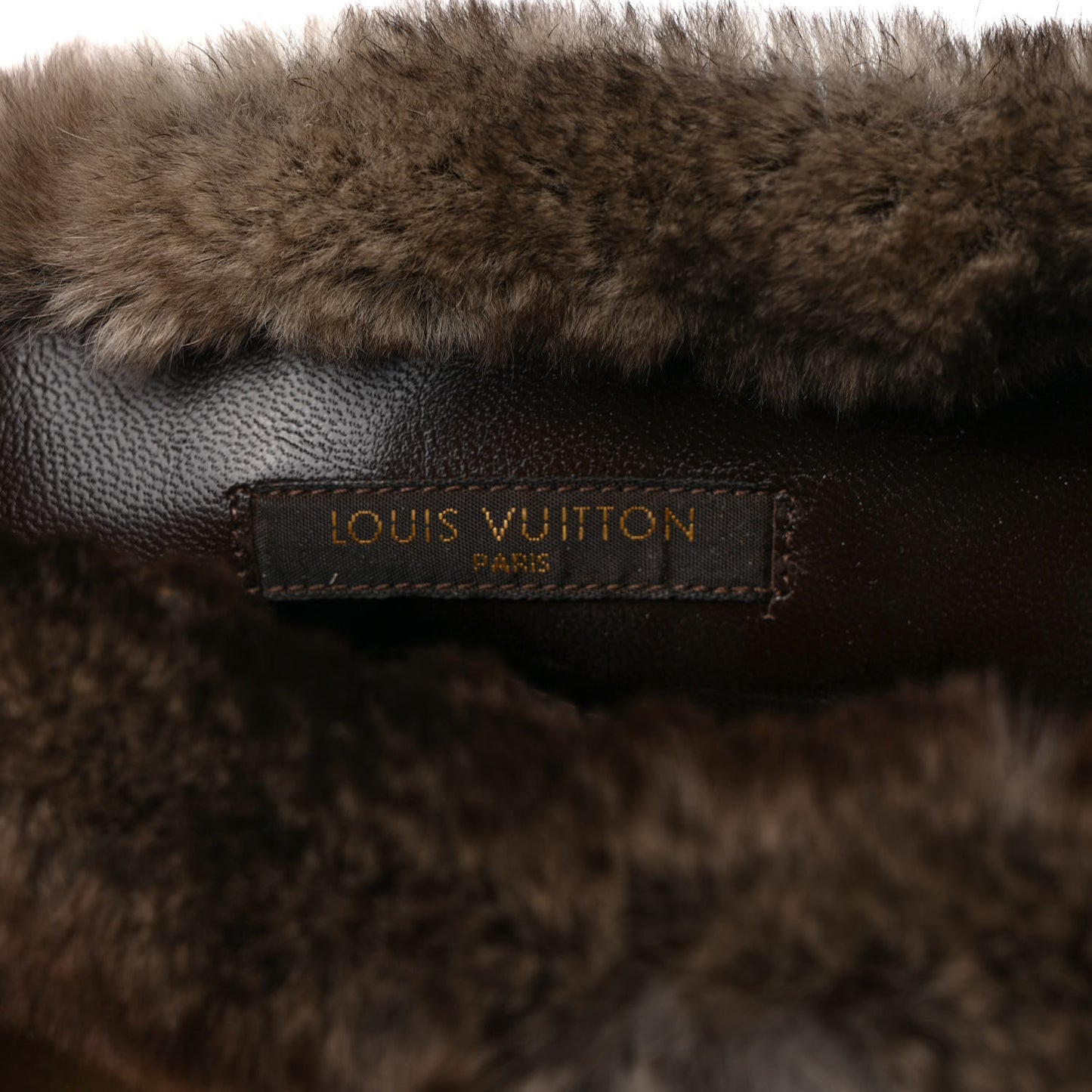 Suede Rabbit Fur Glacier Wedge High Boots 40 Beige