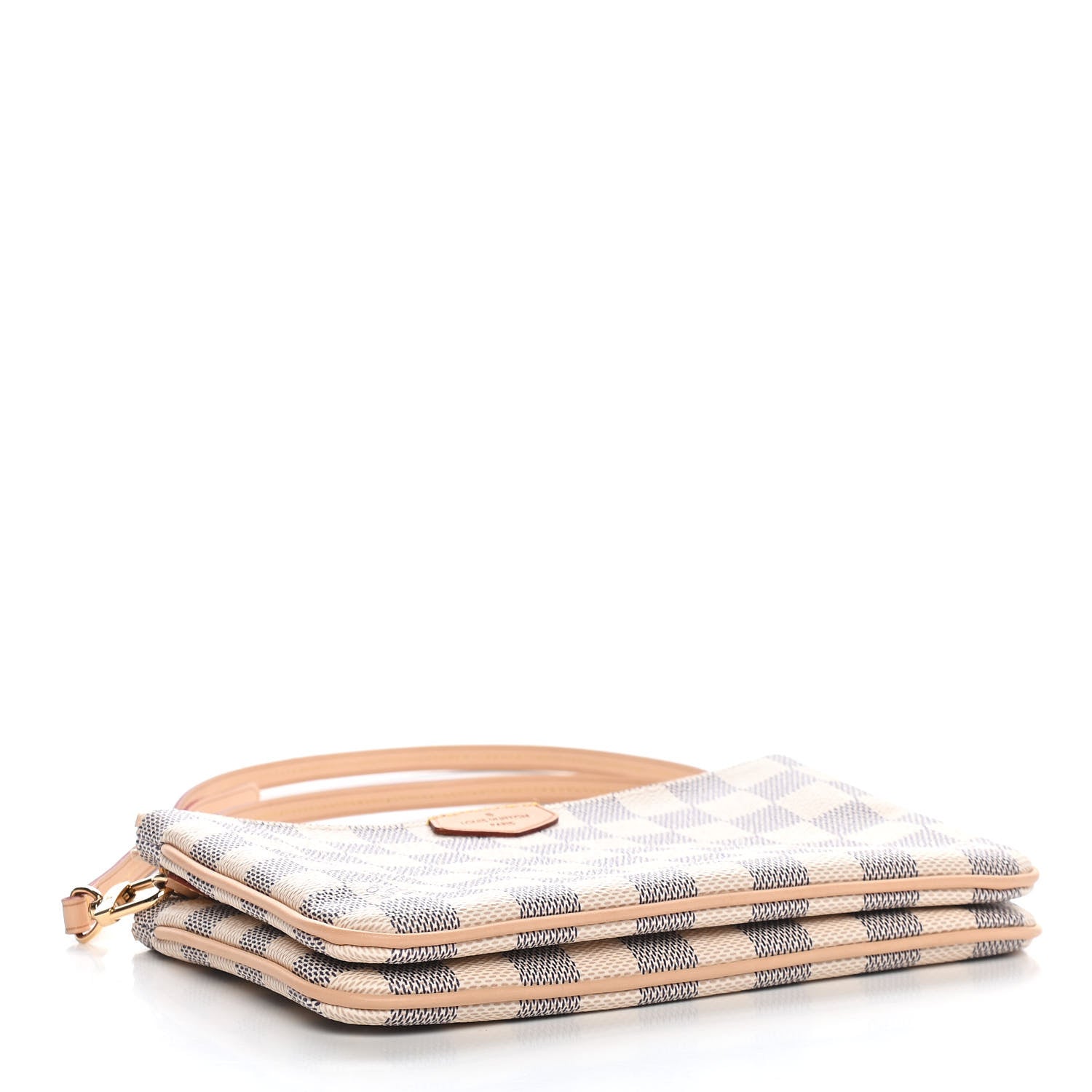 Louis Vuitton Damier Azur Double Zip Pochette 4 of 9