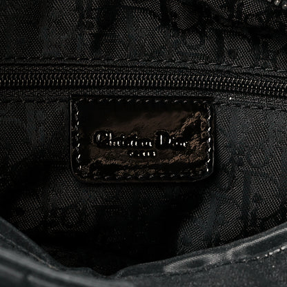 Christian Dior Coated Canvas Patent Cannage Medium Lady Dior Black 5 of 13