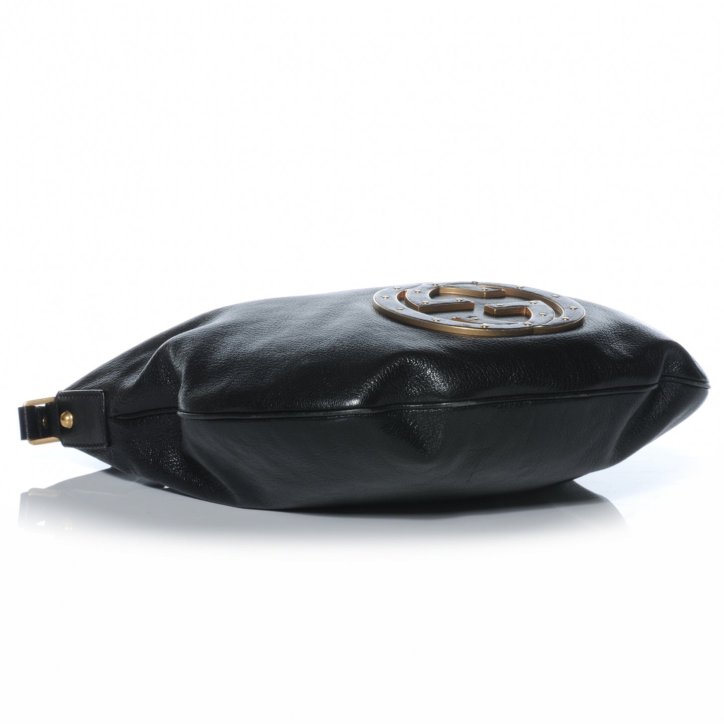 Leather Small Blondie Hobo Bag Black