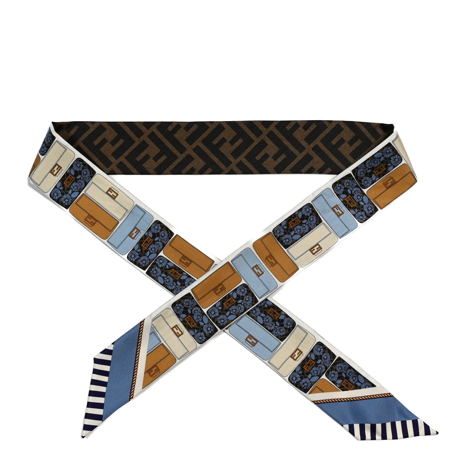 Fendi Silk Baguette Wrappy Scarf Multicolor 1 of 3