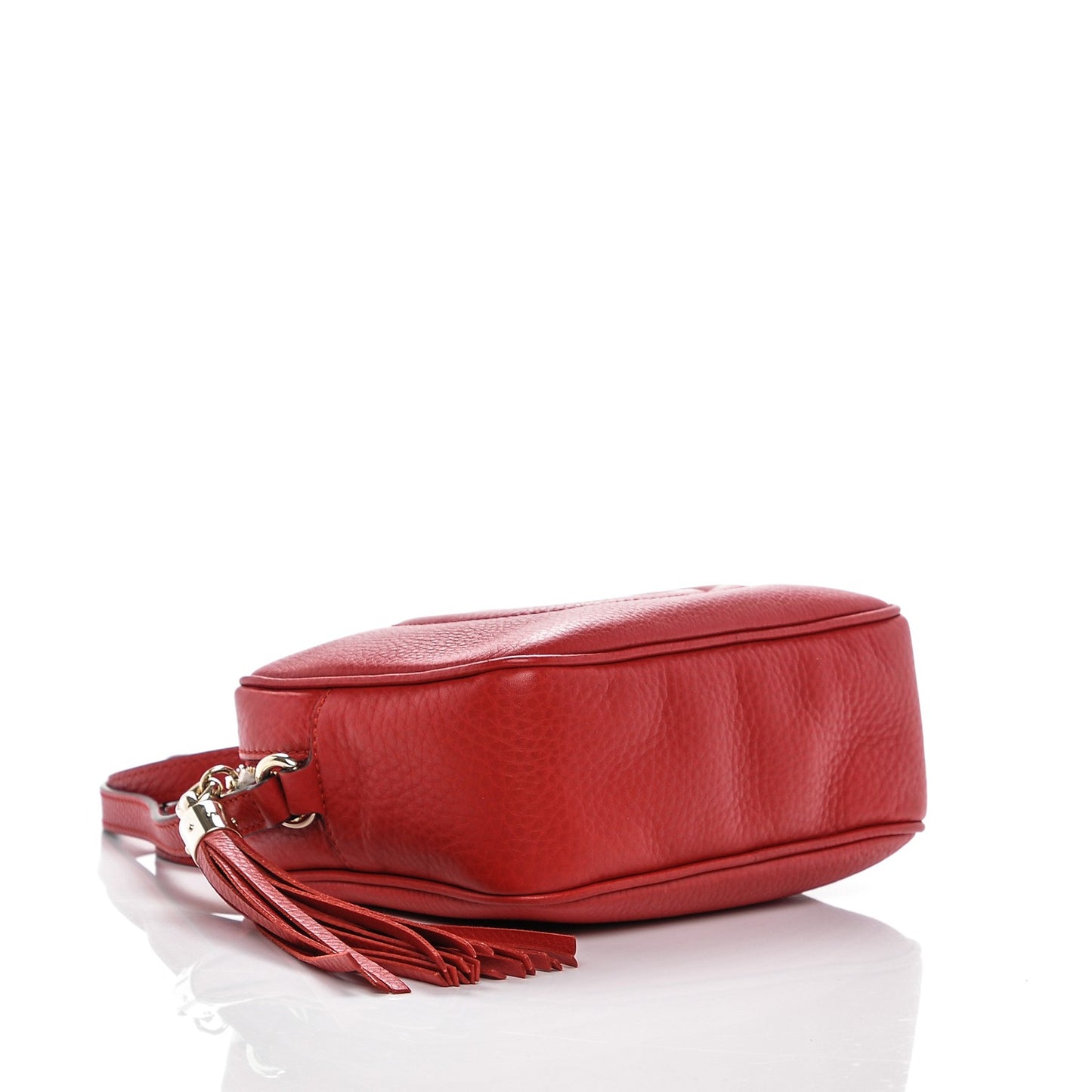 Pebbled Calfskin Small Soho Disco Bag Tabasco Red