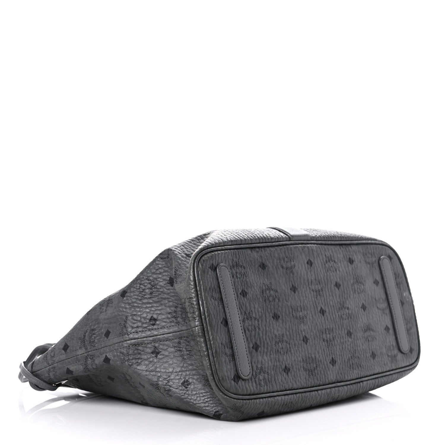 MCM Visetos Large Liz Reversible Shopper Tote Grey 4 of 19