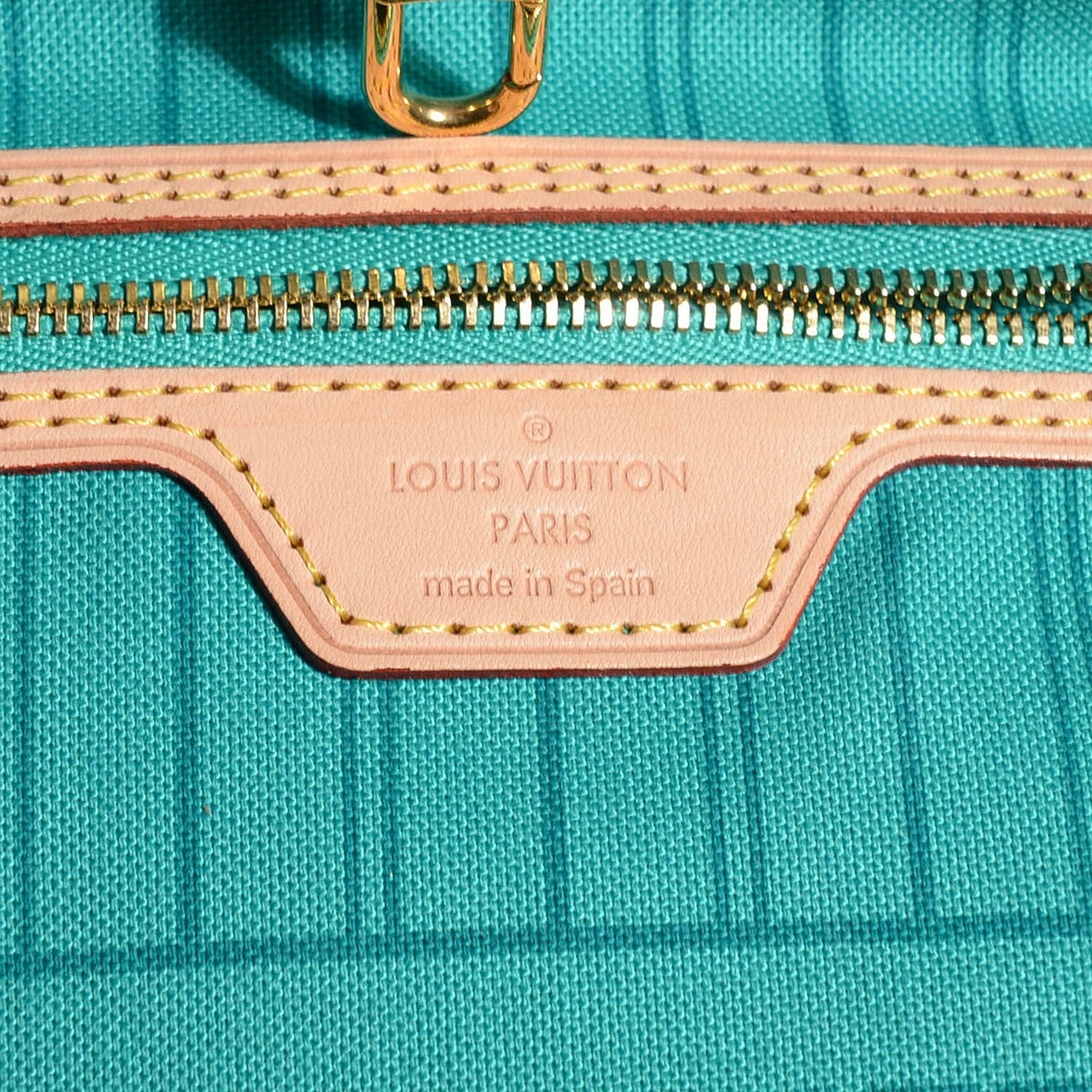 Louis Vuitton Monogram V Neverfull MM Turquoise 6 of 7