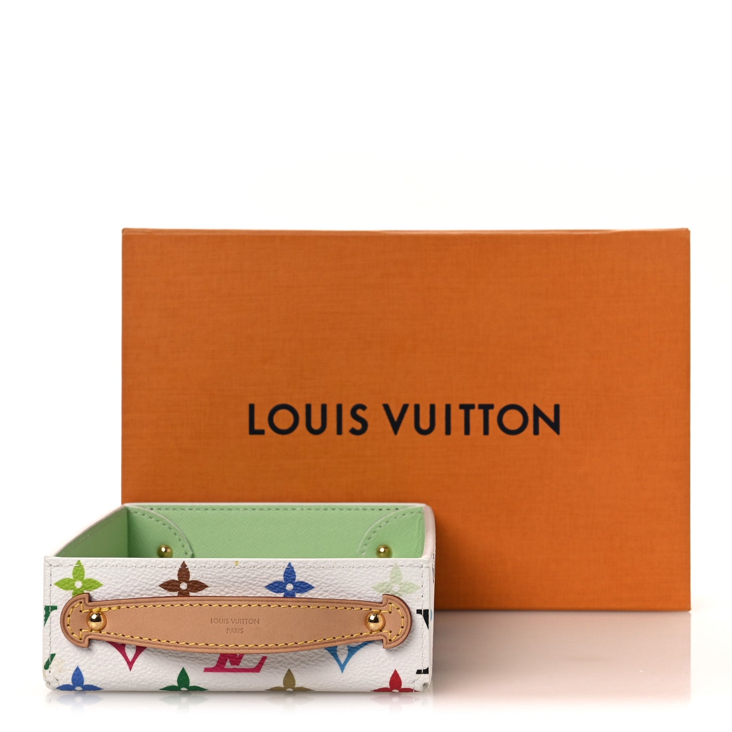 LV x TM Monogram George Desk Tray PM White Multicolor