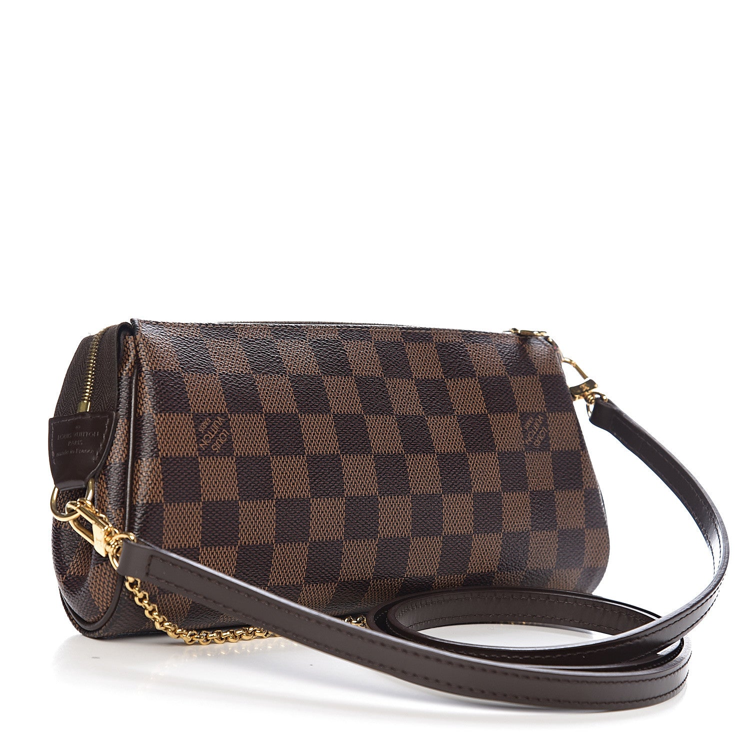 Louis Vuitton Damier Ebene Eva Clutch 2 of 9