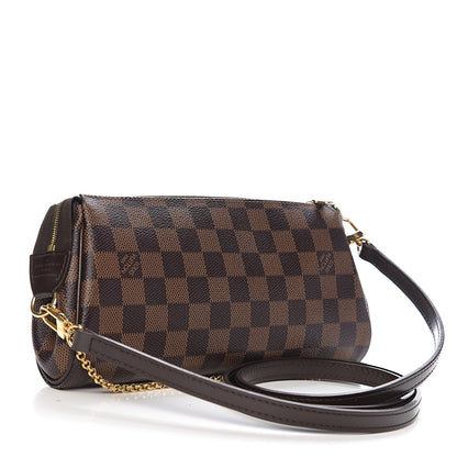Louis Vuitton Damier Ebene Eva Clutch 2 of 9