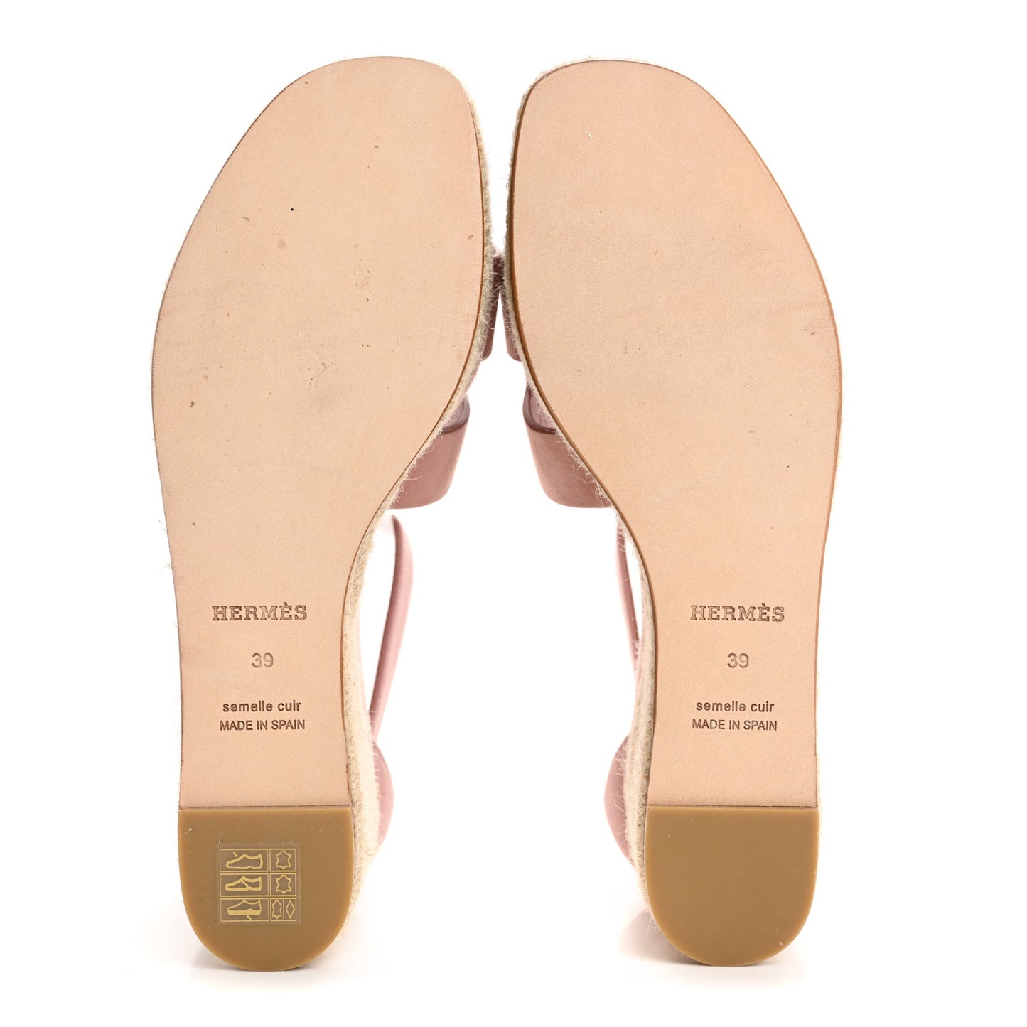Suede Goatskin Elda Espadrille Wedge Sandals 39 Rose Aquarelle