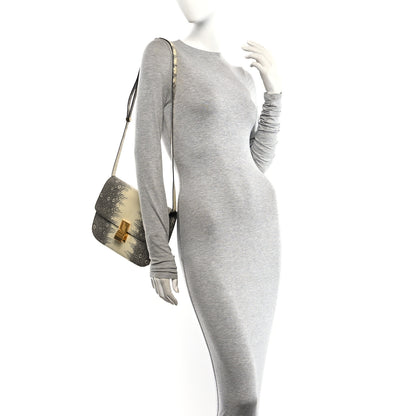 Celine Lizard Medium Classic Box Flap Bag Natural 2 of 9