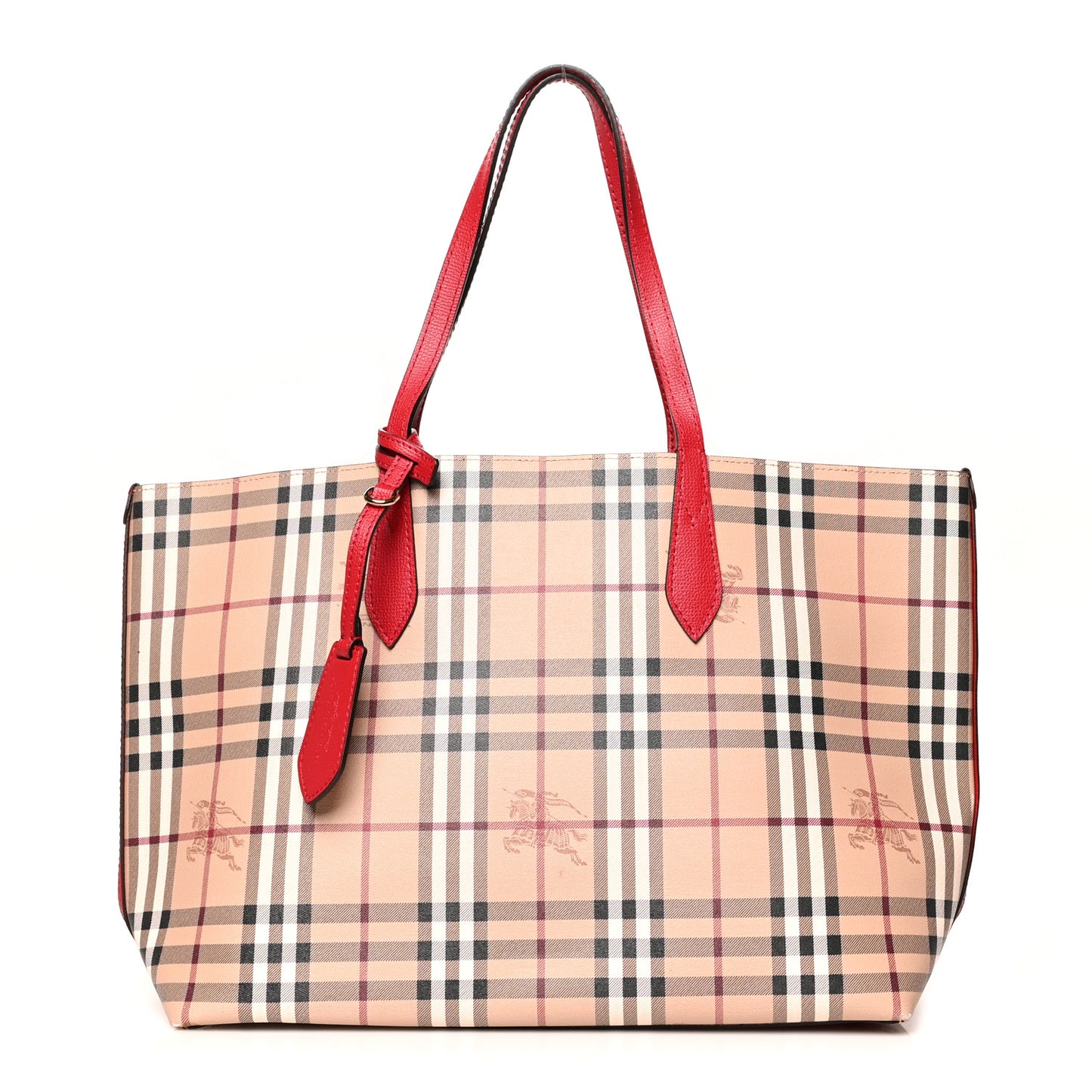 Haymarket Check Medium Reversible Tote Red