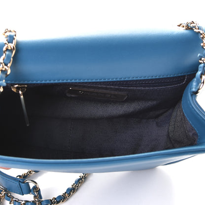 Chanel Lambskin CC Mania Flap Bag Turquoise 5 of 5