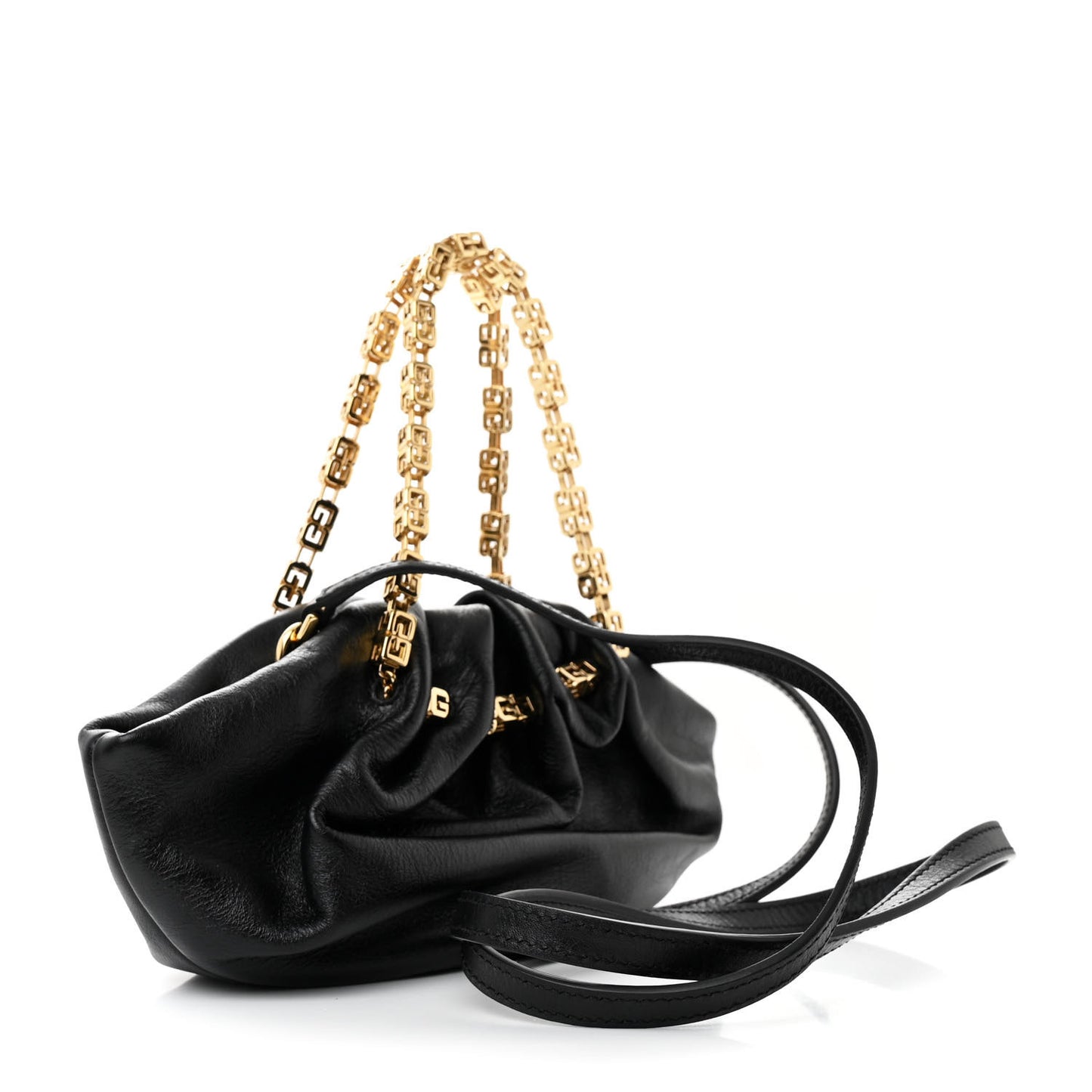 Calfskin Kenny Mini Shoulder Bag Black