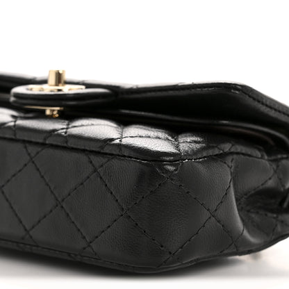Chanel Lambskin Quilted Mini Flap Bag Charm With Hook Black 10 of 12