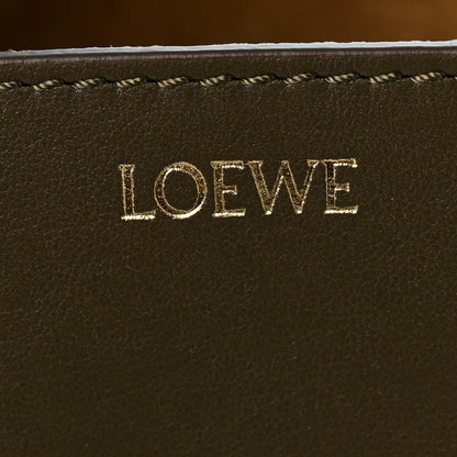 Loewe Shiny Calfskin Mini Puzzle Fold Tote Dark Khaki 6 of 11
