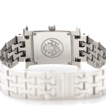 Hermes Stainless Steel 21mm Heure H Hour Watch Light Blue 4 of 6