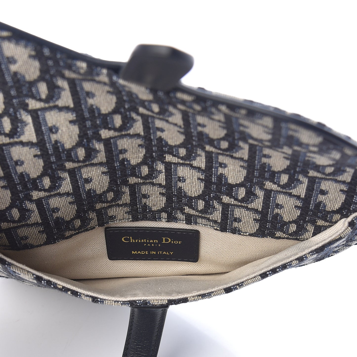 Oblique Saddle Belt Bag Blue
