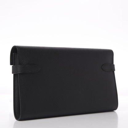 Hermes Epsom Kelly Longue Wallet Black 3 of 9