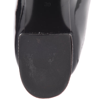 Chanel Patent Calfskin Mary Jane Pumps 39 Black 8 of 10
