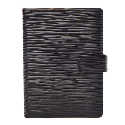 Louis Vuitton Epi Small Ring Agenda Cover Black 1 of 6