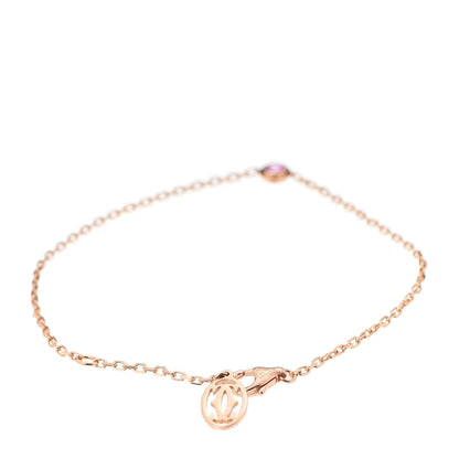 Cartier 18K Pink Gold Pink Sapphire D'Amour Bracelet 3 of 6