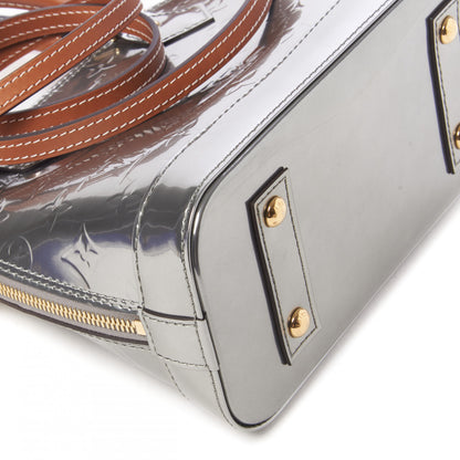 Louis Vuitton Vernis Alma BB Gris Metal 6 of 8