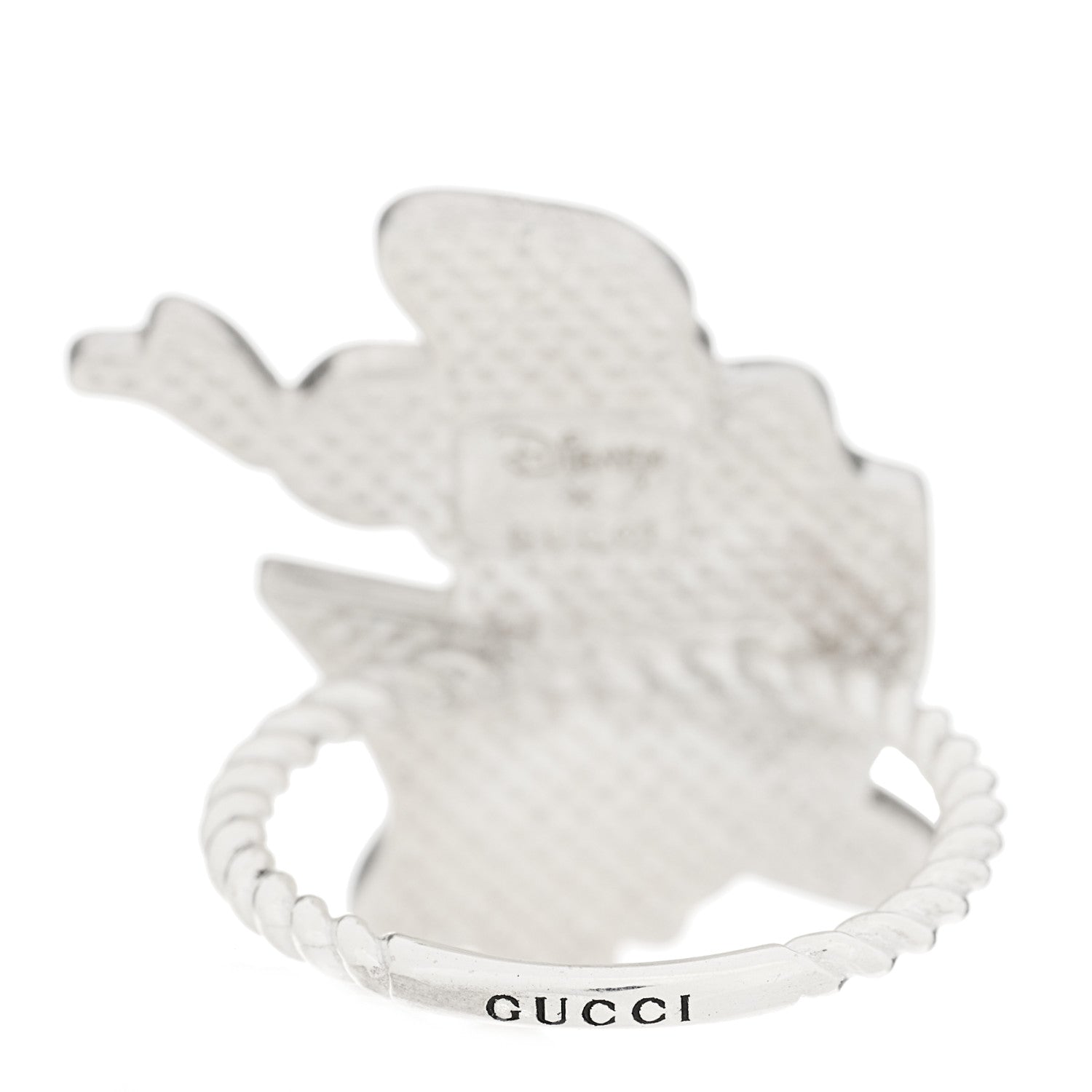 Gucci X DISNEY Sterling Silver Enamel Donald Duck Ring 52 6 2 of 4