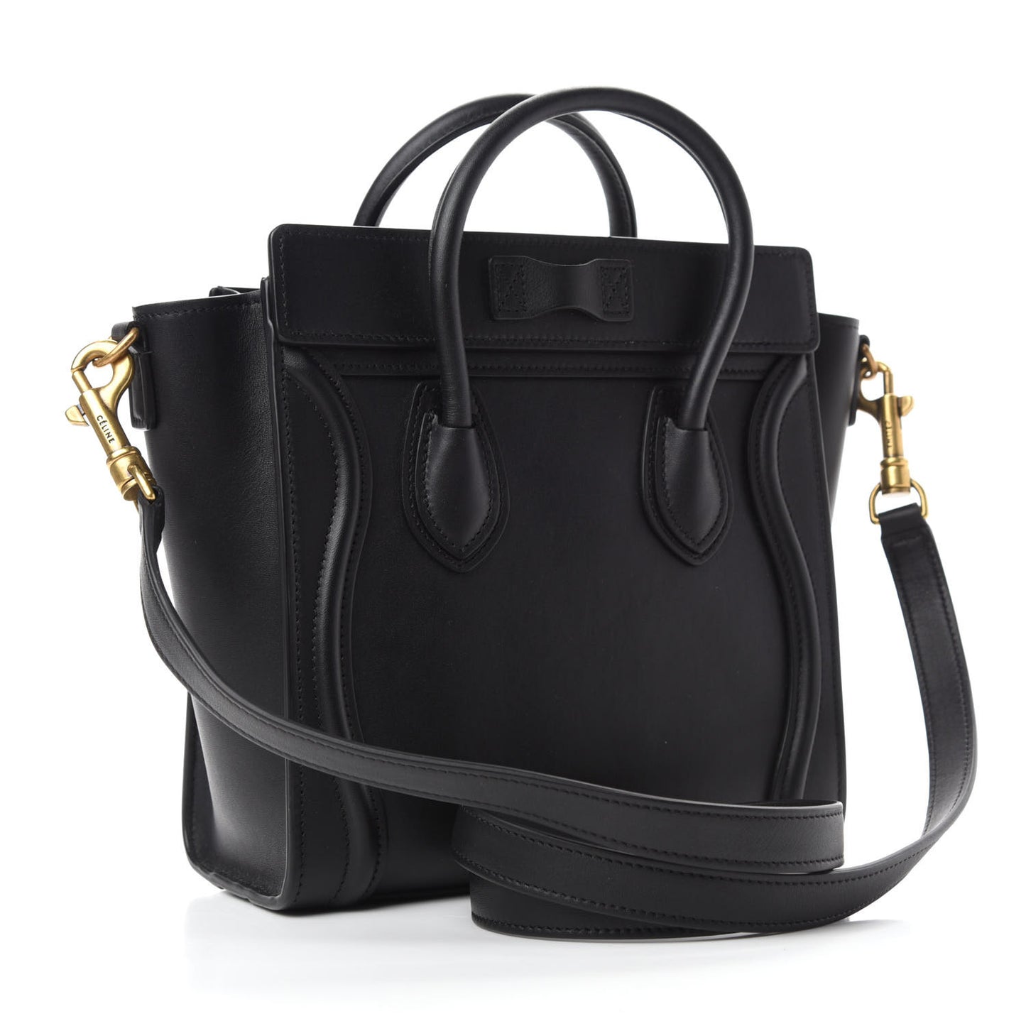 Smooth Calfskin Nano Luggage Black