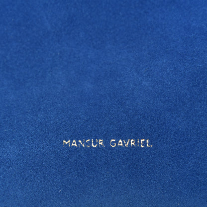 Mansur Gavriel Suede Sun Bag Sea Blue 7 of 15
