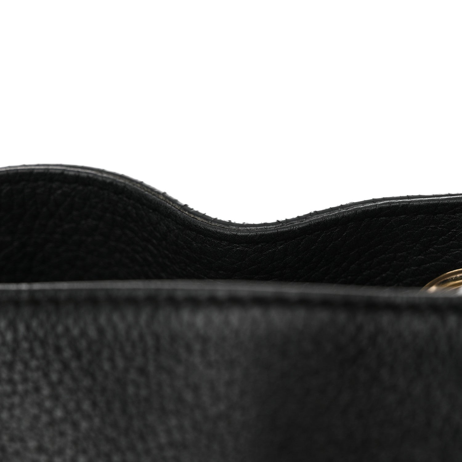 Gucci Pebbled Calfskin Medium Soho Chain Shoulder Bag Black 12 of 14