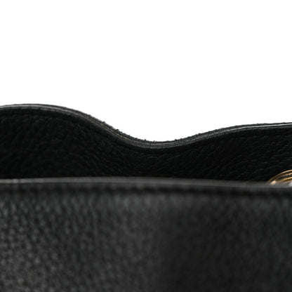 Gucci Pebbled Calfskin Medium Soho Chain Shoulder Bag Black 12 of 14