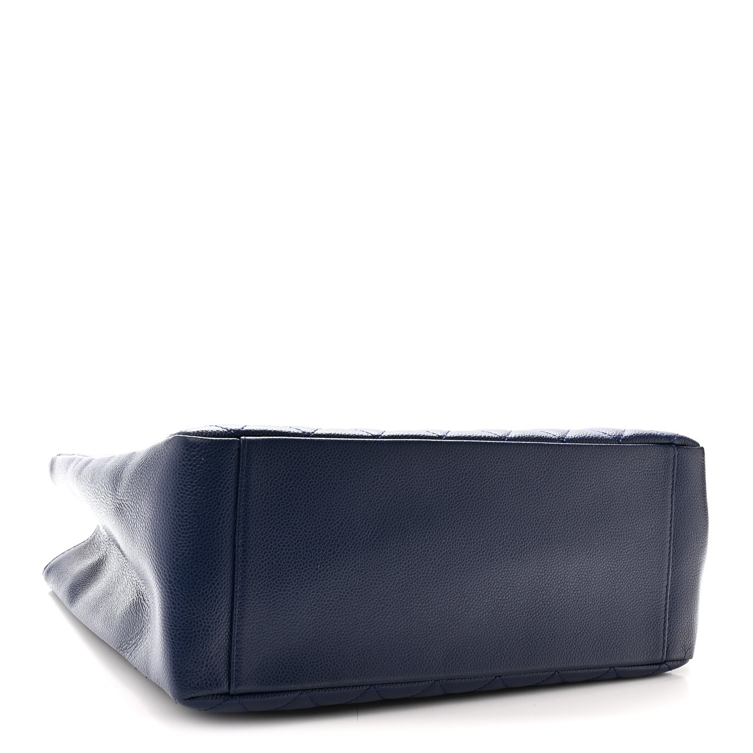 Chanel Caviar Quilted Grand Shopping Tote GST Dark Navy Blue 4 of 10