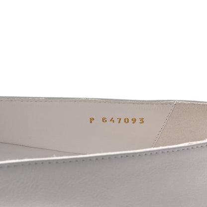 Chanel Calfskin Grosgrain Cap Toe CC Moccasin Loafers 39 White Black 9 of 10