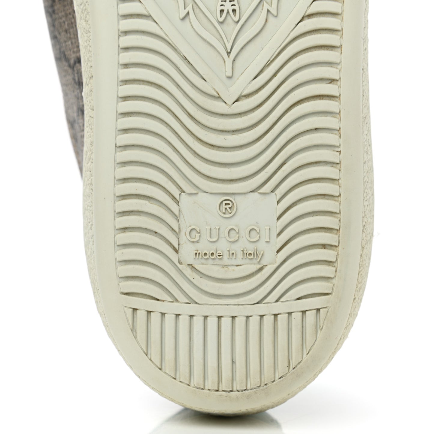 GG Supreme Monogram Fake/Not Womens Ace Sneakers 35.5 Beige New Shamarock Brown Sugar