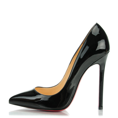 Christian Louboutin Patent Pigalle 120 Pumps 38 Black 1 of 9