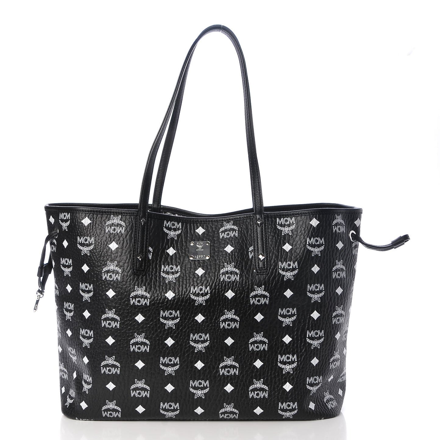Visetos Medium Reversible Shopper Tote Black