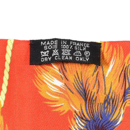 Hermes Silk Brazil Maxi Twilly Rouge Vif Violet Vert 4 of 4