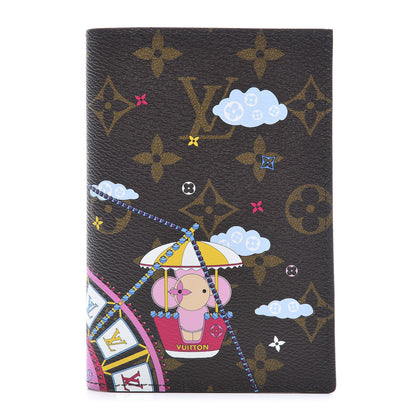 Louis Vuitton Monogram 2020 Christmas Animation Big Wheel Passport Cover Rose Ballerine 1 of 9