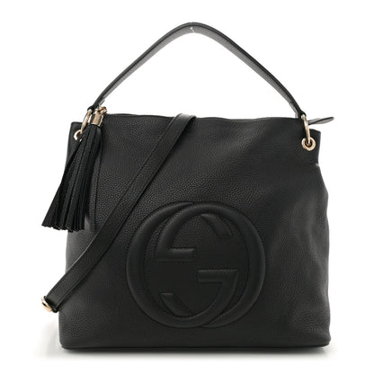 Gucci Pebbled Calfskin Large Soho Hobo Black 1 of 11