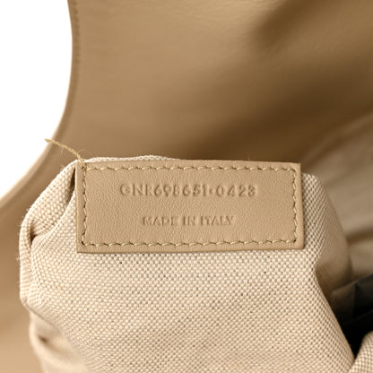 Saint Laurent Nubuck Suede Quilted Maxi Icare Shopping Tote Safari Beige 8 of 12
