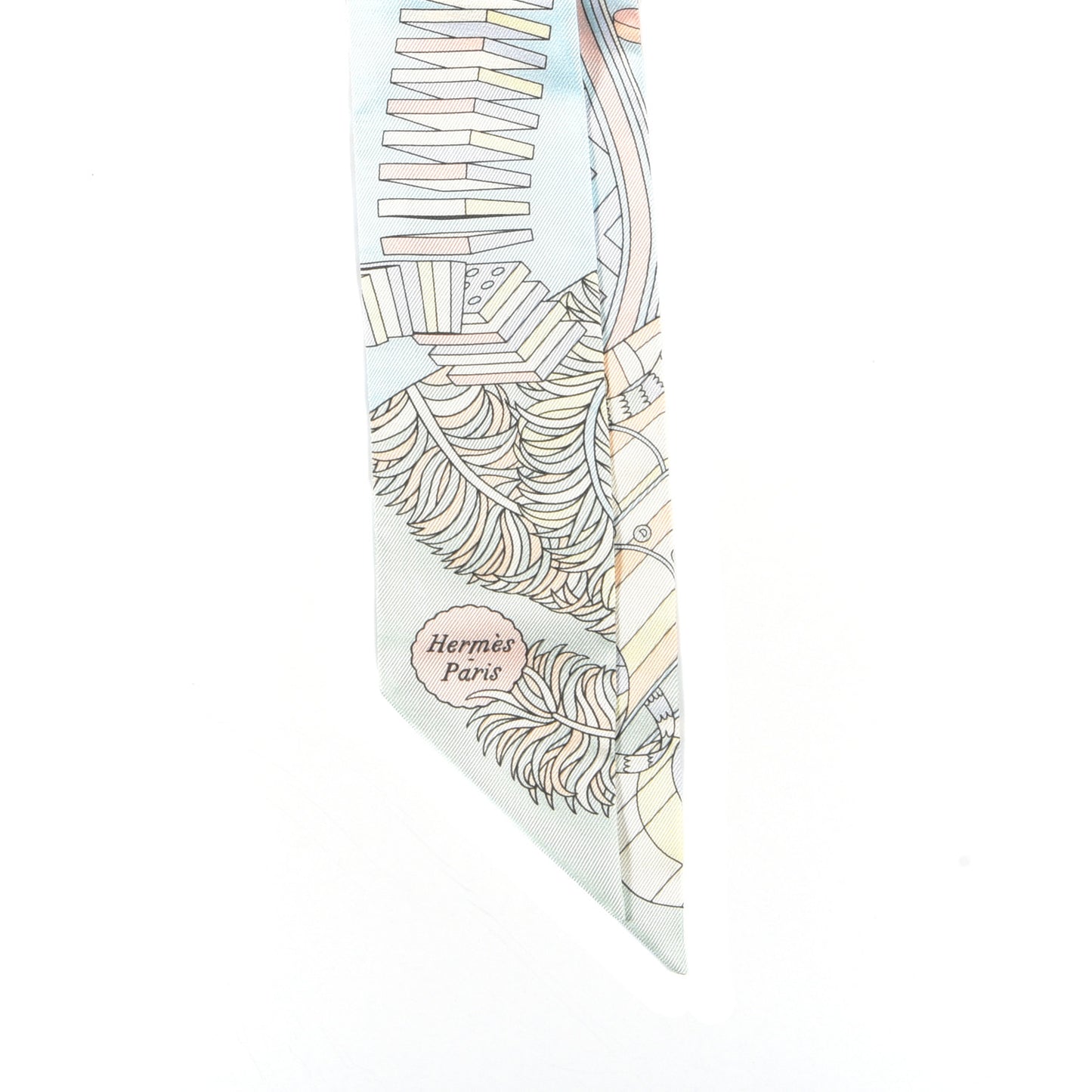 Silk De l'Ombrelle Aux Duels Twilly Ciel Rose Pale Orange