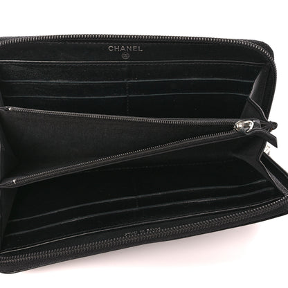 Chanel Caviar Large Timeless CC Zip Around Wallet Black 5 of 11
