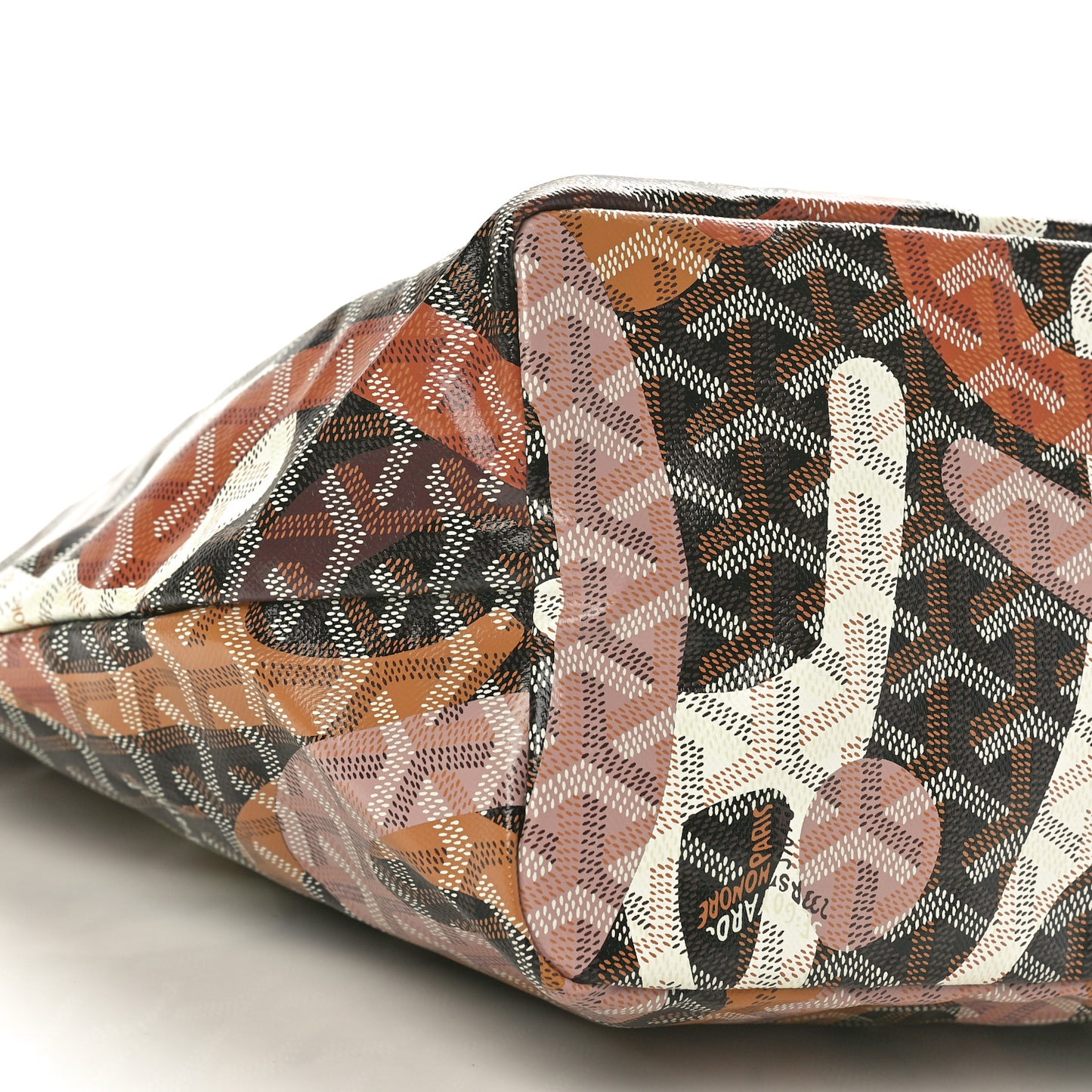 Goyardine Saint Louis Lettres Camouflage PM Black Pink Multicolor