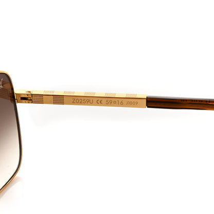 Louis Vuitton Attitude Sunglasses Z0259U Gold 6 of 7